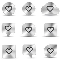 Love brushed metal icons N2