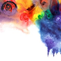 Abstract colorful watercolors N7
