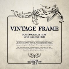 Vintage Frame Vector Illustration N12