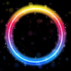 Alphabet Rainbow Lights Glitter with Sparkles N25