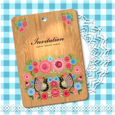 Gift of cutting board on the tablecloth N2