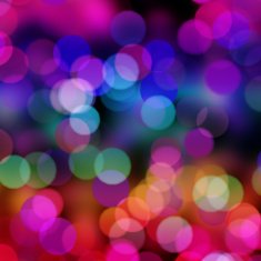 rainbow color dots on black background N2