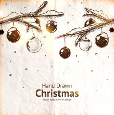Doodle Christmas background N44