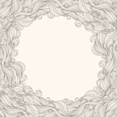 beige frame with waves N2