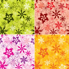 Retro floral pattern seamless N3