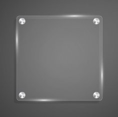Glass plate background with rivets for text N2