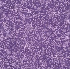 Grape Vines Fabric Texture Seamless Pattern Background