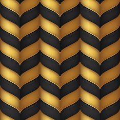 Abstract black and gold seamless background