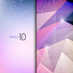 Abstract geometric polygonal shiny background N24