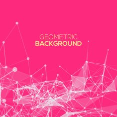 Abstract mesh background with circles