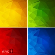 Abstract geometric polygonal shiny background N25