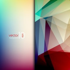 Abstract geometric polygonal shiny background N26