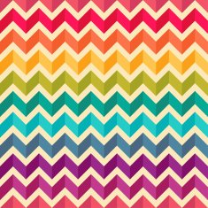 Abstract geometric seamless pattern in rainbow colors N2