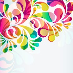 Abstract colorful arc-drop background N12