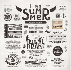 Summer vector elements