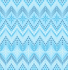 Blue ethnic seamless pattern