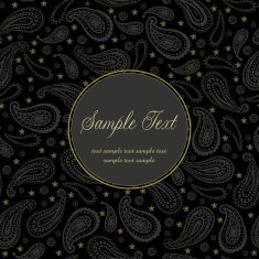 Ornamental gorgeous oriental background with text frame N2
