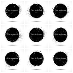 Grunge vector retro background N6