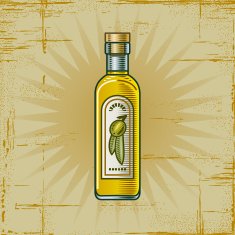 Retro Olive Oil Bottle N2