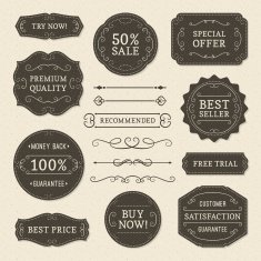Vintage Ornaments and Labels