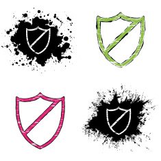 grunge icons -shield