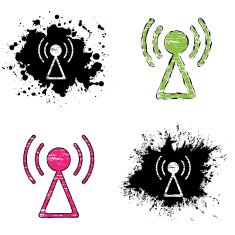 grunge icons- antenna
