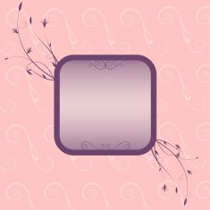 floral frame N377
