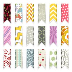 vector cute scrapbooking ribbons design element N2
