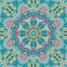 Seamless abstract floral pattern in turkish style