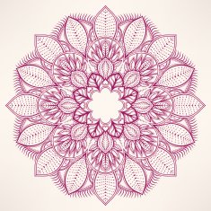 round natural purple pattern N3