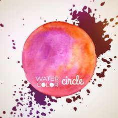 Abstract hand drawn watercolor background vector illustration N14