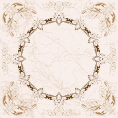 Vintage Floral Frame N53