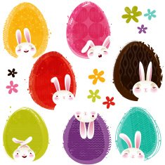 Easter Eggs and Bunnies EPS8 N2
