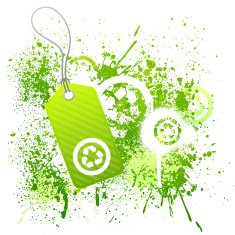 Eco grunge tag