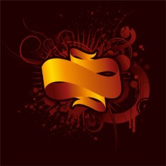 grunge golden banner N2