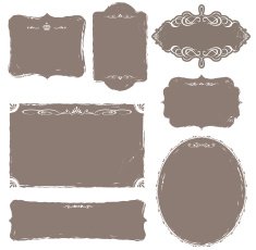 Retro frame vector N2