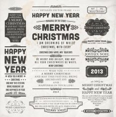 Vintage Retro Labels Icon Set N12
