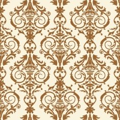 Baroque tile vector illustration