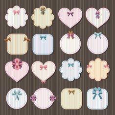 striped labels N2