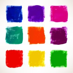 grunge colorful squares