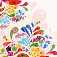 Abstract ornamental floral background N4