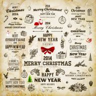 Set of Christmas Labels N4