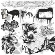 Graffiti and Grunge Elements