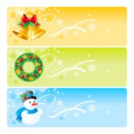 Christmas banners set