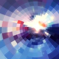 Abstract violet shining circle tunnel background N2
