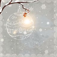 Christmas Ornament on Branch