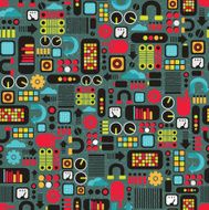 Cartoon machines background