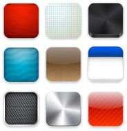 Square modern app template icons N4