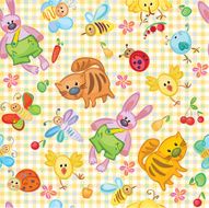 Cute seamless animal&#039;s pattern for your design