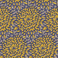 Seamless splattered fireworks pattern in orange and purple